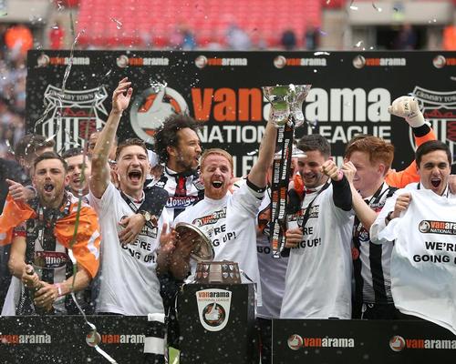 Grimsby Town won promotion to League Two in May after six years in non-league football / Adam Davy/EMPICS Sport
