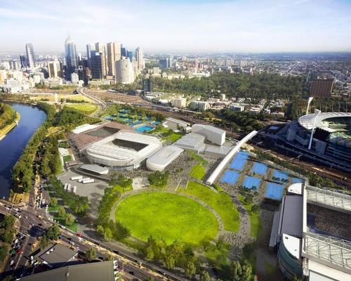 Melbourne Park, which hosts the Australian Open, is being redeveloped / Melbourne Olympic Parks