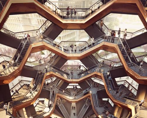 Thomas Heatherwick's Vessel sculpture in New York / Heatherwick Studio