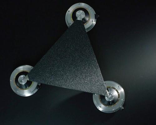 The V3’s triangular slabs – made from steel and recycled aluminium – are designed to be durable and easily deployable / Pavegen