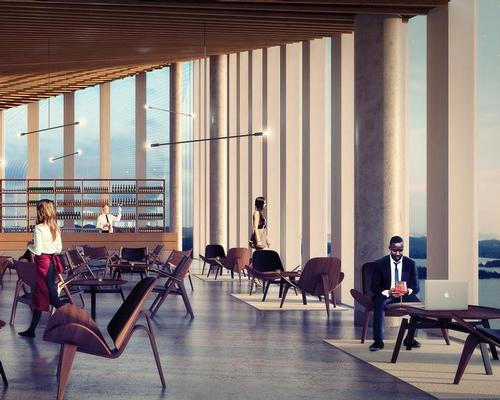 Restaurants, cafes and public spaces will feature in the tower / Schmidt Hammer Lassen Architects