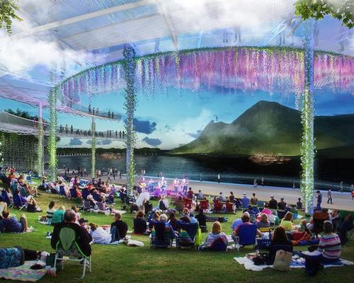Outdoor theatre will be one of the cultural programmes incorporated into the design / TLS