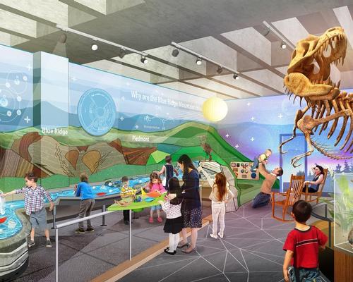 A 12ft-high (3.6m), 20ft-long (6.1m) terataphoneus curriei skeleton is one of the main attractions