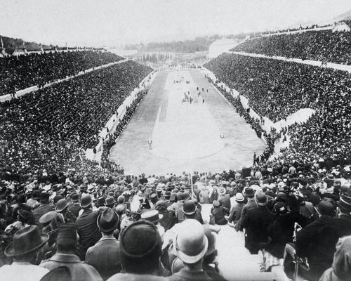 The exhibition examines what we can learn from the Olympic stadiums of the past
