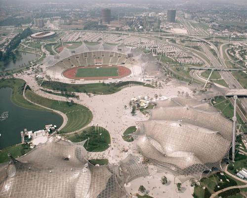 The Olympic stadium in Munich is one of the facilities examined in the exhibition 
