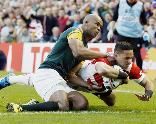 Japan recorded a historic win over South Africa at the 2015 Rugby World Cup / AP/Press Association Images