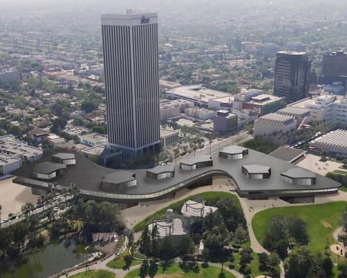 The project will see four of LACMA's deteriorating structures replaced by the new Zumthor-designed building, which will house the museum's permanent collection of historic and contemporary art / LACMA