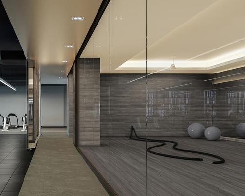 The single-storey club features four fitness studios