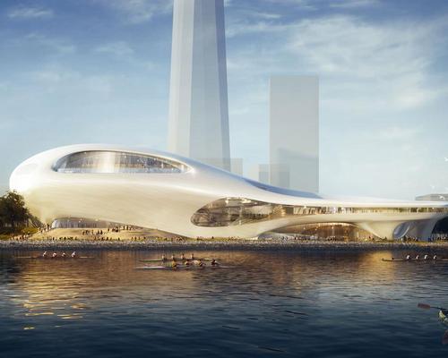 The second option would sit on Treasure Island in San Francisco Bay / Lucas Museum of Narrative Art