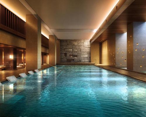 The spa complex includes a sauna, steam room and whirlpool, as well as a beauty salon, fitness centre and indoor pool