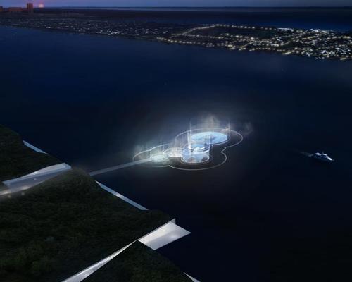 The floating plaza will be located on Lake Worth Lagoon / Carlo Ratti Associati 