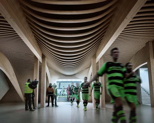 The stadium has been envisioned as a local landmark / ZHA/VA