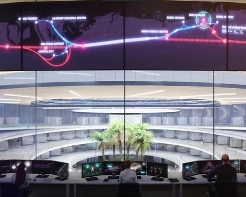 BIG's design for the Hyperloop One control centre / Hyperloop One