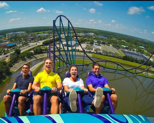 Mako, the new rollercoaster at SeaWorld Orlando, has helped boost US visitors