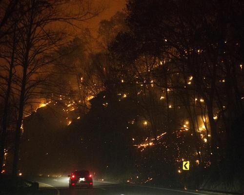 High winds in the area have caused the fires to spread rapidly / Jessica Tezak/AP/Press Association Images