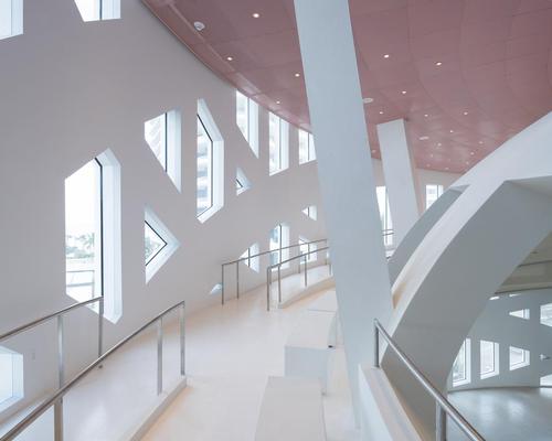The exteriors and interiors have been designed by architecture studio OMA / Iwan Baan