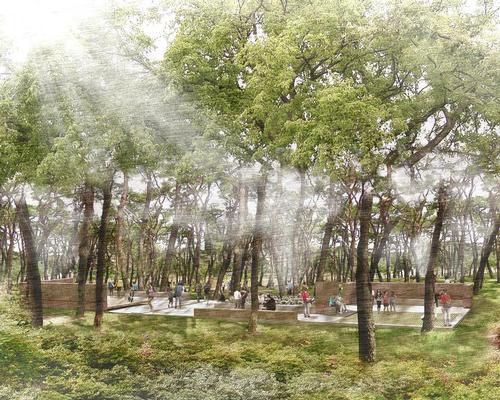 The park will include secluded areas for people to escape the noise of the city / West 8