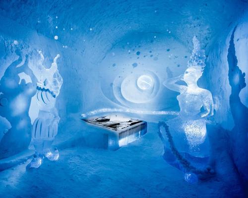 Sculptures in the permanent Icehotel will be changed throughout the year / Icehotel