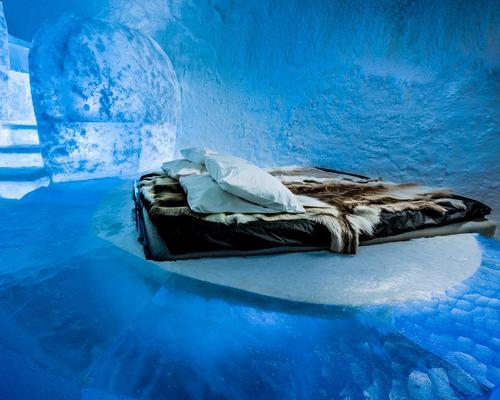 All materials used to build the hotel have been harvested from the Torne River / Icehotel
