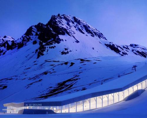 French architects De Jong are behind the 400m Ski Line snow centre, which will sit at an altitude of 2,000m / DJA