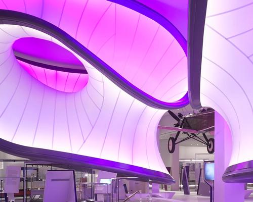 The air that would have flowed around this historic aircraft in flight has inspired the layout and lines ZHA have created for the gallery / Nick Guttridge