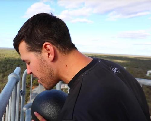 The coated watermelon was dropped from a height of 148ft / How Ridiculous