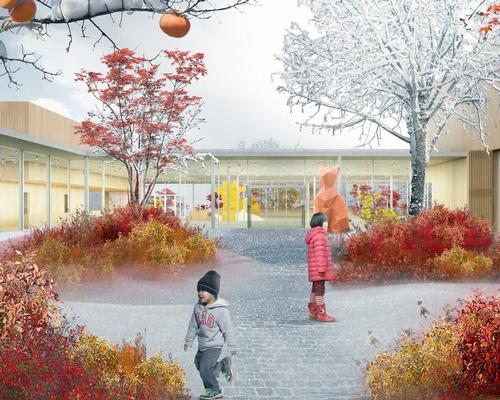The Children's Museum Forecourt in winter / Office OU