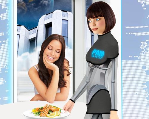 Pre-programmed robotic butlers will serve the every needs of guests / Hotels of the Future