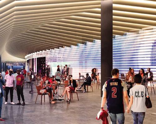 Sports architecture specialists Rossetti have worked with SHoP on the design of the arena, which hosts over 200 events / Quicken Loans Arena