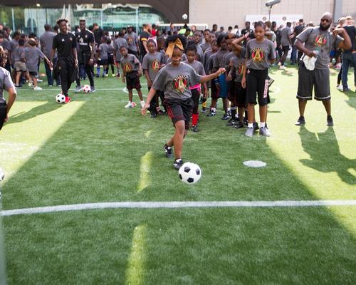 Atlanta train stations fitted with football pitches to empower youth through sport