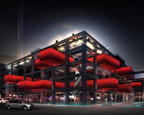 Emre Arolat is working on an art gallery that will sit in an exposed concrete shell