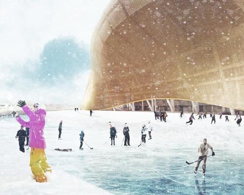 Bkarke Ingels revealed his first stadium design – and it has its own moat
