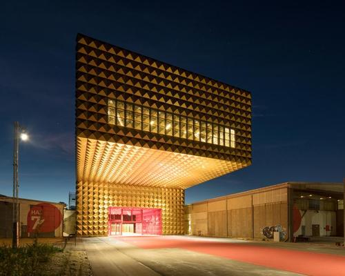 MVRDV completed their flamboyant rock and roll museum; envisioned as the lead singer in a band