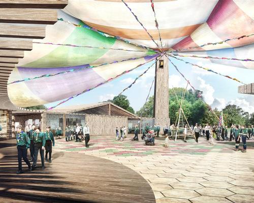 The Scouting Museum’s colourful design is intended to create a celebratory feel for visitors to the attraction, including international Scouting visitors / Tate Harmer