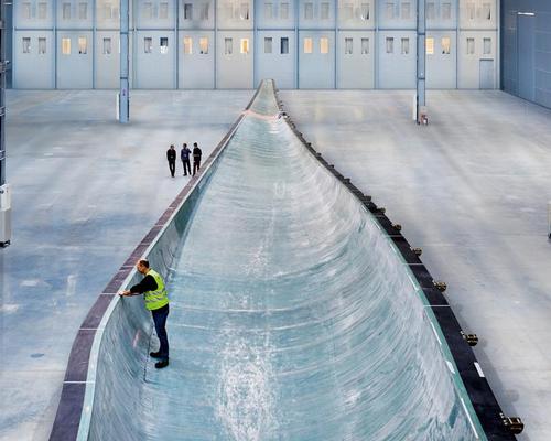 The 28-tonne installation is the world’s largest handmade fibreglass component to be cast as a single object