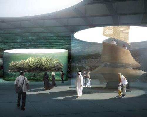 The pavilion will house exhibition and performance spaces exploring how innovation in science and design can help us protect the planet
/ Grimshaw