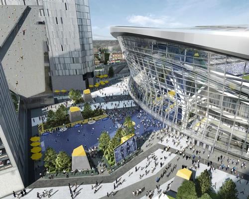 A plaza at the south of the 61,000-capacity ground will host restaurants, street food stalls, cheese-making shops, five-a-side pitches and a microbrewery / Tottenham Hotspur 