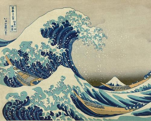Katsushika Hokusai's most famous work is 'The Great Wave Off Kanagawa'
