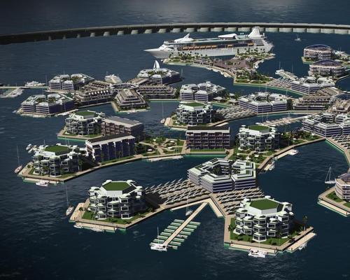 One proposed design for a seasteading settlement / The Seasteading Institute