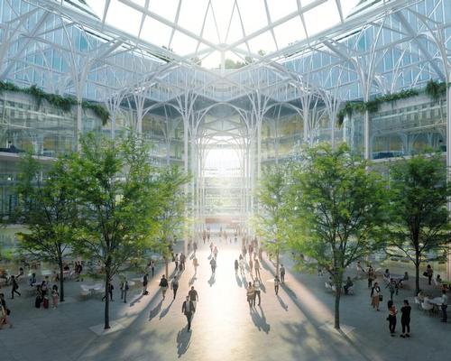 A movable cupola will unfold to allow light and air into the building / Uniform