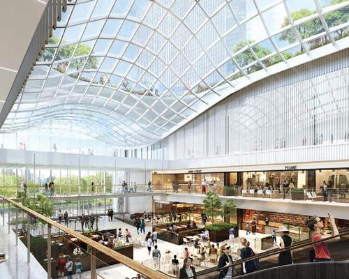 New public areas include more than 300,000sq ft (27,800sq m) of retail, dining and entertainment space