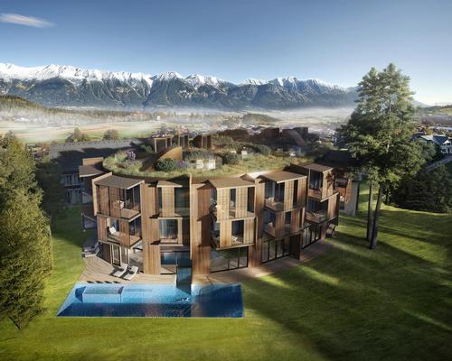 The aim to create a sustainable and healthy building in which the guest can recuperate in harmony with nature / Lanserhof Lans