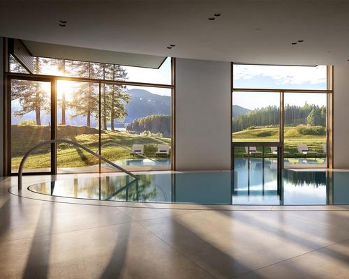 As well as the building design, Dusseldorf-based Ingenhoven Architects were also responsible for the overall interior design / Lanserhof Lans
