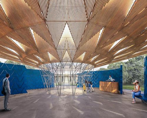 There will be four separate entry points, with an open air courtyard in the centre allowing visitors to sit and relax during sunny days / Kéré Architecture