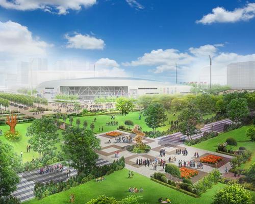 Local design practice Leigh & Orange and Australian sports specialists Jackson Architecture have led the design of the scheme / Kai Tak Sports Park