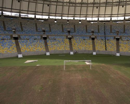 The pitch inside the Maracana stadium has been left to dry out / Mario Lobao/AP/Press Association Images