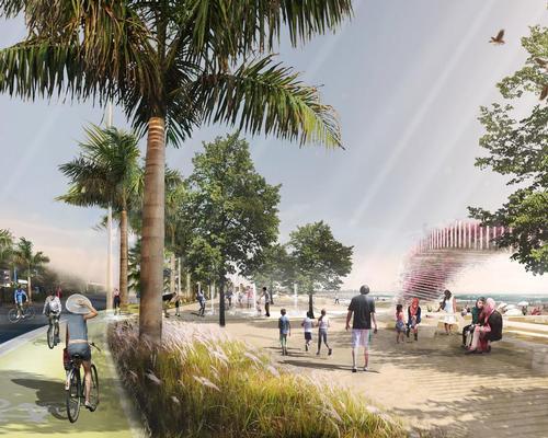 Walkways and a cycle path will run along the coast / Lemay/v2com