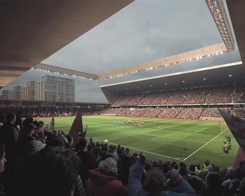 Power Court Stadium, Luton, United Kingdom, designed by AndArchitects