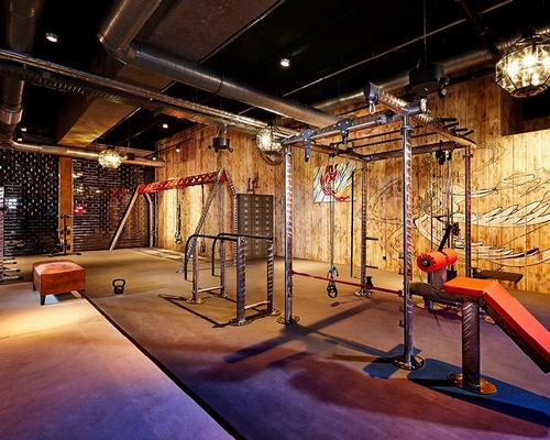 Traditional gym equipment features alongside the unusual design features / John Reed