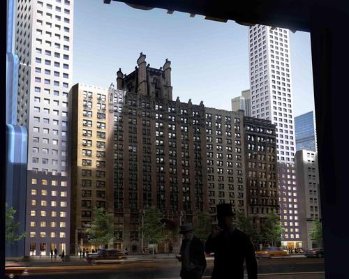 The gap between each end of the tower would be wide enough to contain another building / Oiio